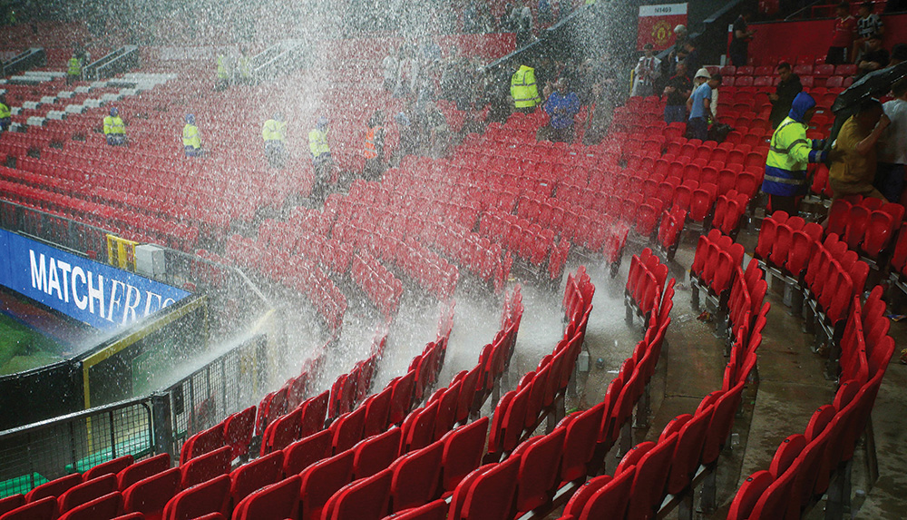 Old Trafford flooding